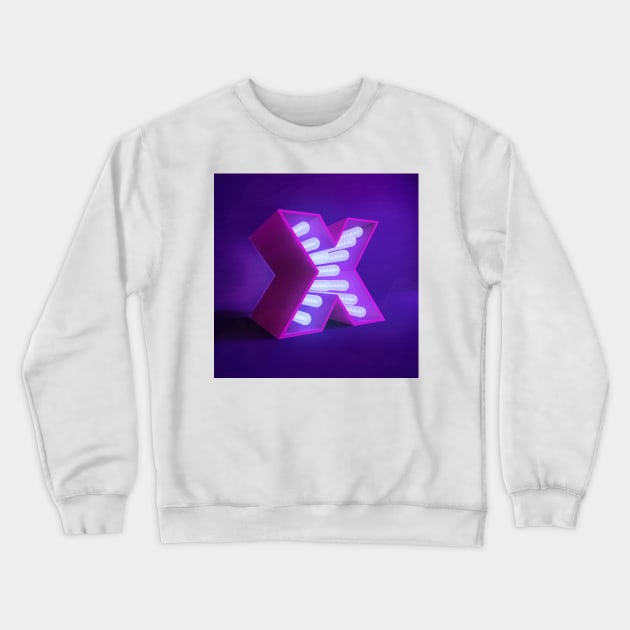 X, "X" Crewneck Sweatshirt by Rafael-Azana